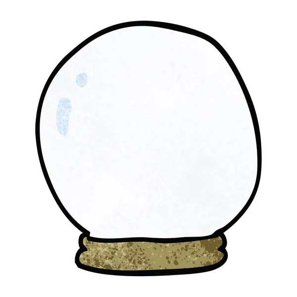 Boule Cristal Doodle Dessin Animé — Image vectorielle