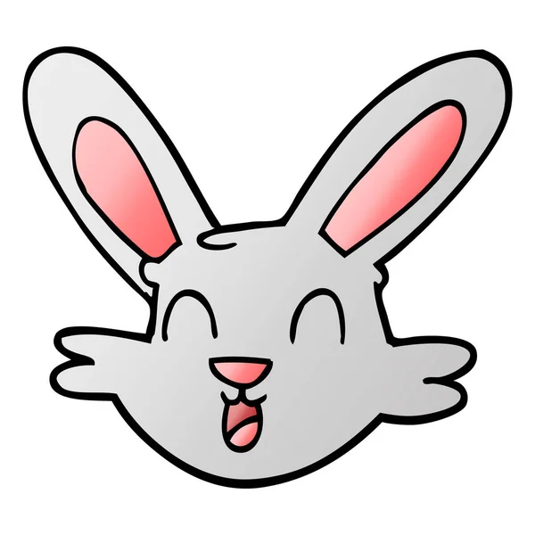 Cartoon Doodle Cute Bunny — Stockvector