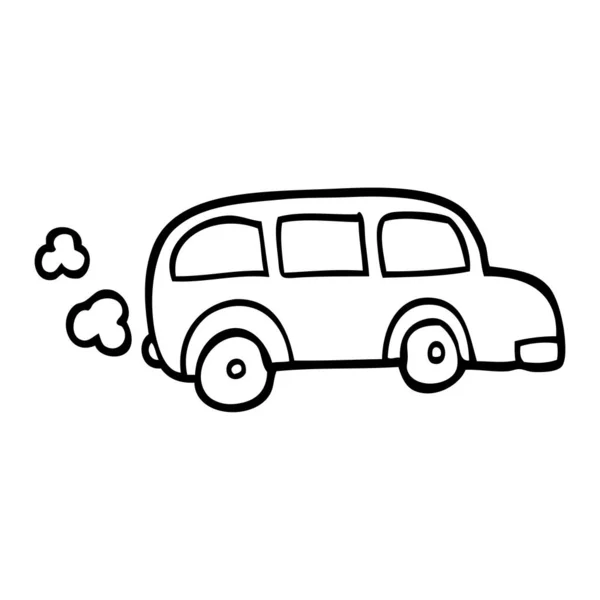 Disegno Bambino Autobus — Vettoriale Stock
