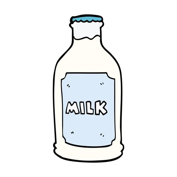 Мультфильм Каракули Бутылку Молока — стоковый вектор