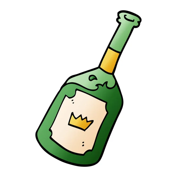 Dessin Animé Doodle Boisson Alcoolisée — Image vectorielle