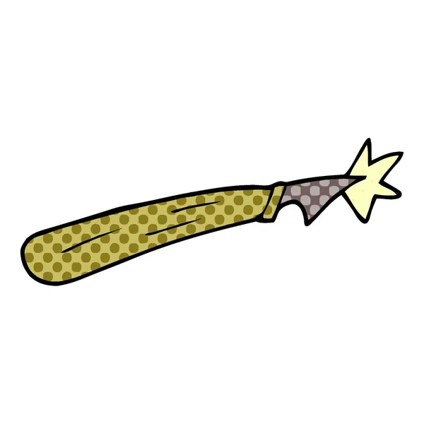 Cartoon Doodle Coltello Artigianale — Vettoriale Stock