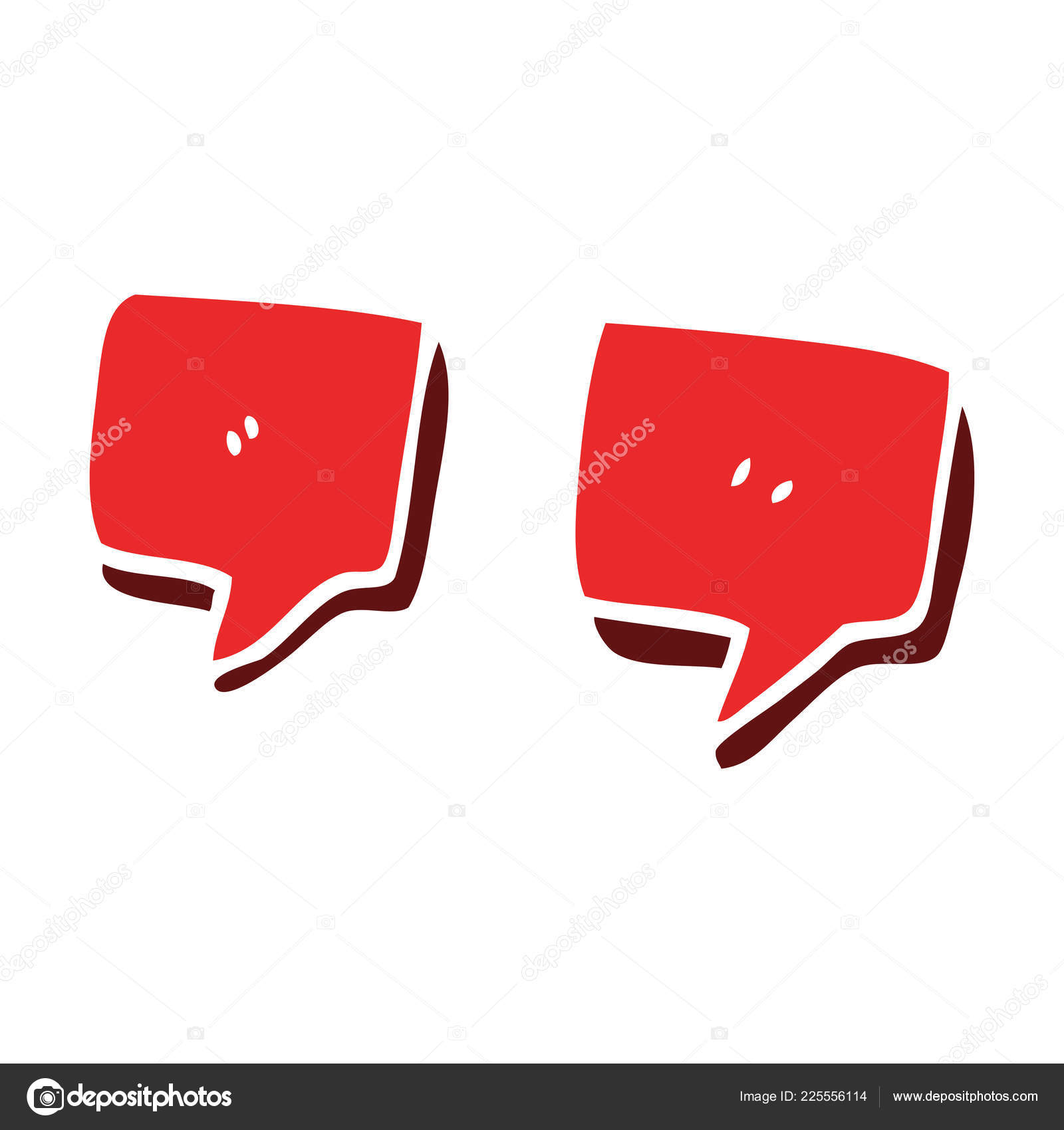 Cartoon Doodle Quotation Marks Stock Vector by ©lineartestpilot 225556114