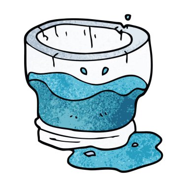 çizgi film doodle eski su cam