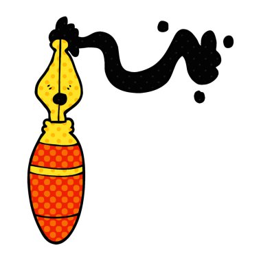 çizgi film doodle dolma kalem