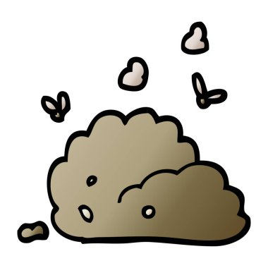 degrade illüstrasyon karikatür köpek kakası vektör