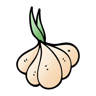 çizgi film doodle çimlenme sarımsak