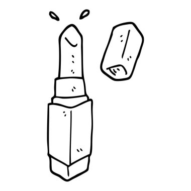 siyah beyaz çizgi film ruj