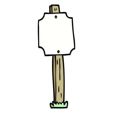 elle çizilmiş doodle tarzı çizgi film boş oturum sonrası