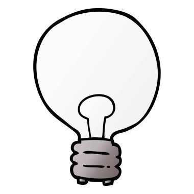 çizgi film doodle ampul