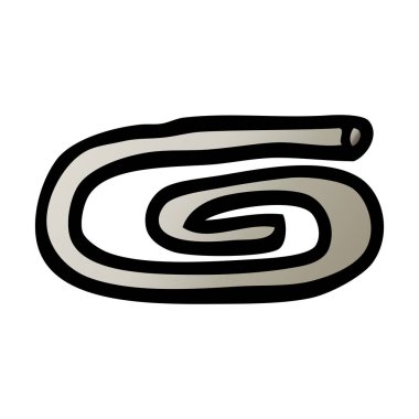 vektör degrade illüstrasyon karikatür ataş