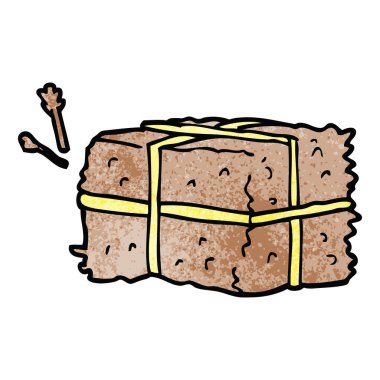 çizgi film doodle balya saman