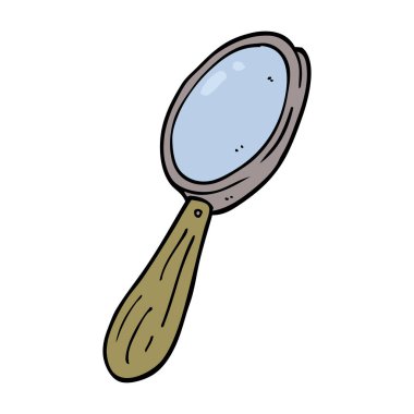 çizgi film doodle Büyüteç