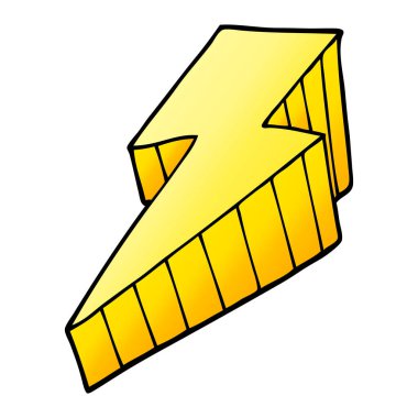 çizgi film doodle dekoratif şimşek