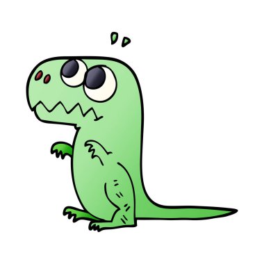 çizgi film doodle tarih öncesi dinozor