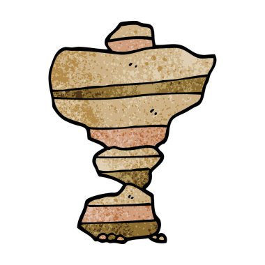 çizgi film doodle yığılmış taşlar