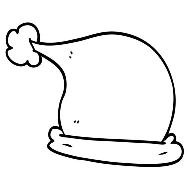 çizim karikatür Noel şapka