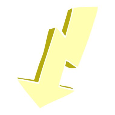 çizgi film doodle şimşek