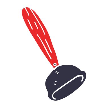 çizgi film doodle tuvalet dalgıç