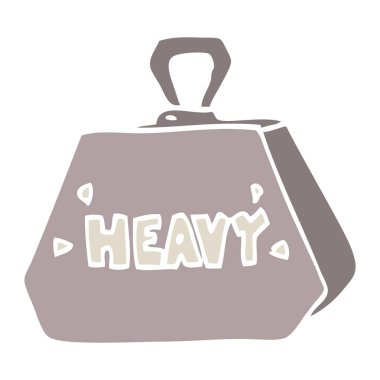 düz renk illüstrasyon karikatür ağır siklet