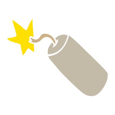 çizgi film doodle dinamit vektör çizim