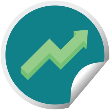 performans ok grafik vektör çizim dairesel etiket