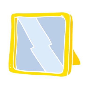 ayna düz renkli çizimi