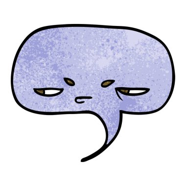 karikatür konuşma balonu yüzle doodle