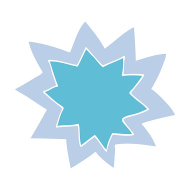 çizgi film doodle patlama alev