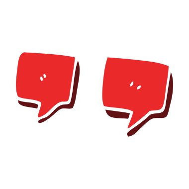 çizgi film doodle tırnak işaretleri