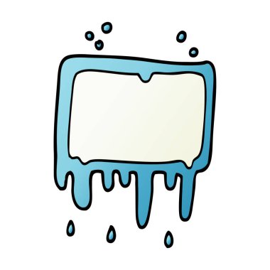 çizgi film doodle damlama afiş