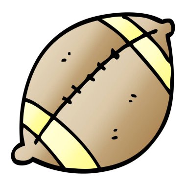 Doodle futbol karikatür, vektör