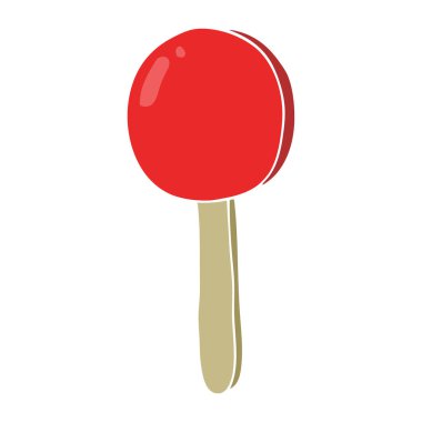 düz renk tarzı çizgi film lolipop