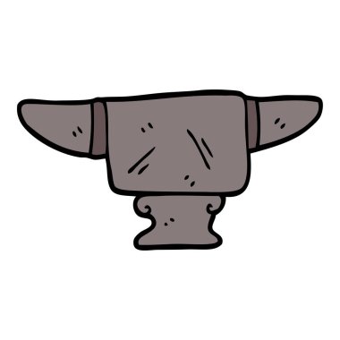 çizgi film doodle ağır eski örs