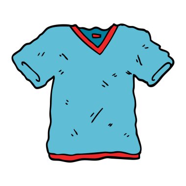 çizgi film doodle tee gömlek