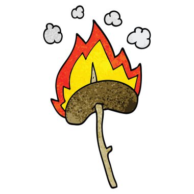 Sosisli sandviç çizgi film doodle