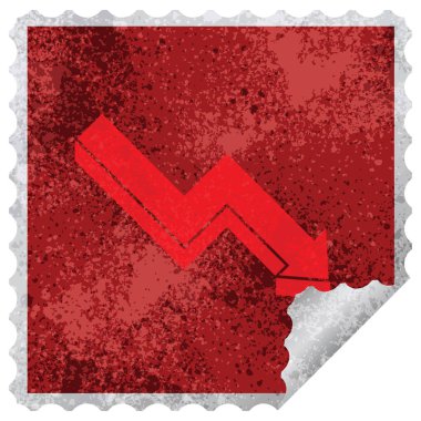 Etiket soyma performans ok grafik vektör kare