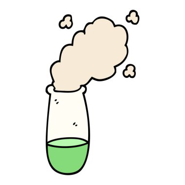 elle çizilmiş doodle tarzı çizgi film tüp