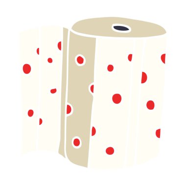 çizgi film doodle mutfak rulo