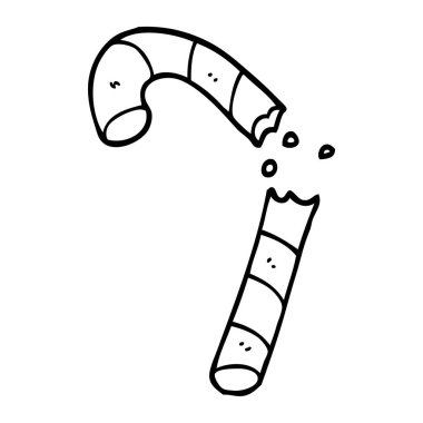 çizim karikatür xmas şeker kamışı