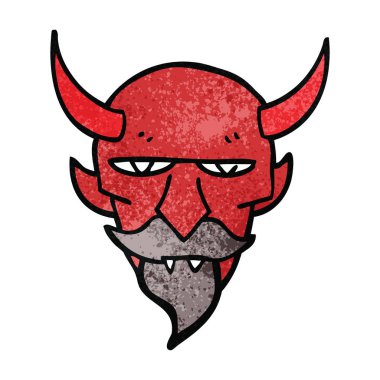 çizgi film Şeytan yüz doodle