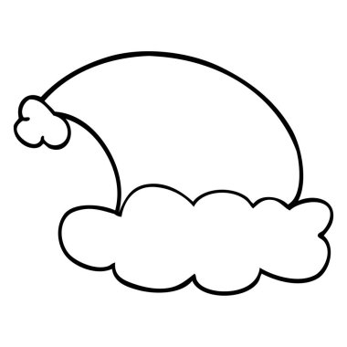 çizim karikatür Noel şapka