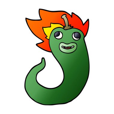 çizgi film doodle sıcak soğuk