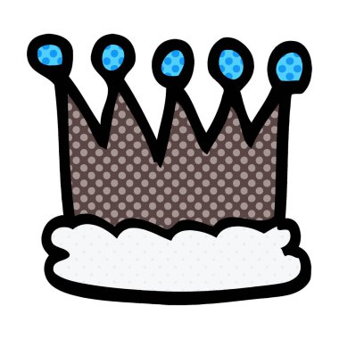 grafik karikatür doodle taç