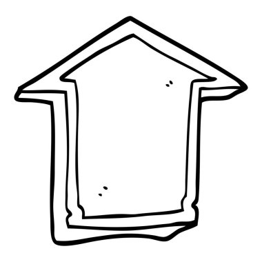 yukarıyı gösteren çizim karikatür ok