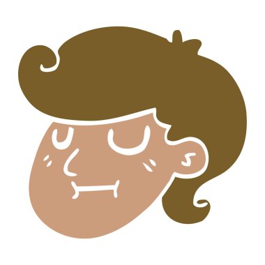 çizgi film doodle bir kızlar yüz