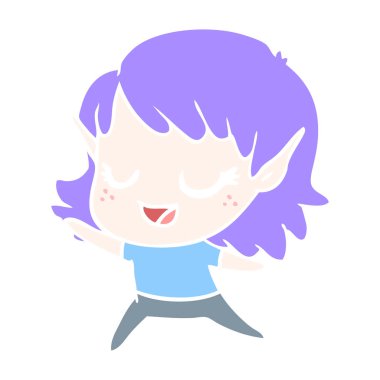 dans karton mutlu elf kızı