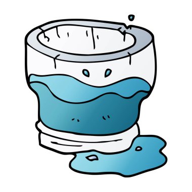 çizgi film doodle eski su cam