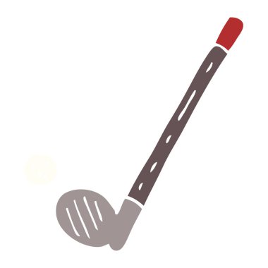 Doodle golf kulübü ve topu çizgi film