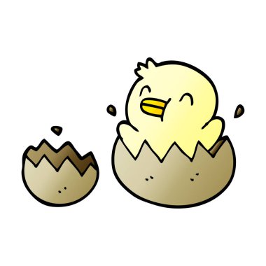 çizgi film doodle yavru ördek